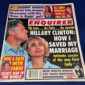 Vintage Tabloid Magazine National Enquirer